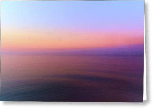 Tranquil Seaside Twilight - Greeting Card
